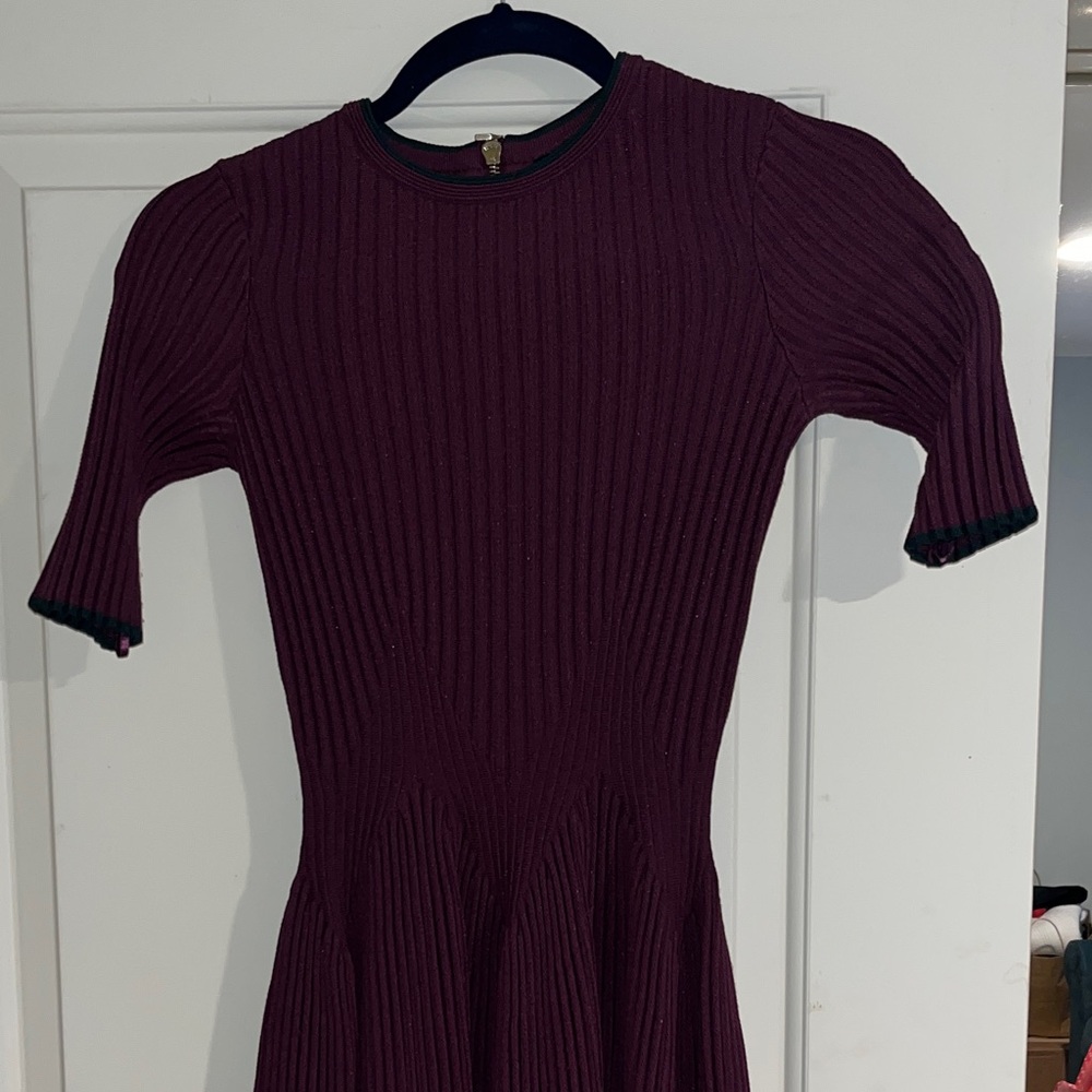 Ted Baker Purple Ribbed Dress!!